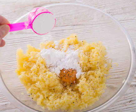 Silesian dumplings preparation