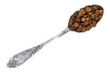 Spoon with bee bread