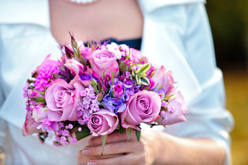 Obraz na płótnie Canvas Beautiful bridal bouquet