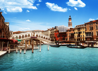 Rialto bridge in Venice, Italy