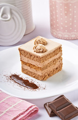 cream chocolate fruit cake sweet food dessert
