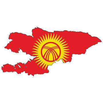 Country outline with the flag of xxxxxxxxx