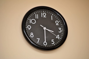 Black Wall Clock,