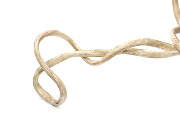 old white wire on a white background