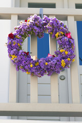 flower wreath in greece