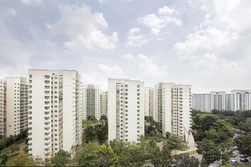 Zelfklevend Fotobehang Singapore Apartment Housing © jpldesigns
