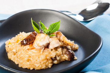 chicken mushroom risotto