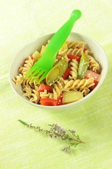 pasta with stewed vegetables