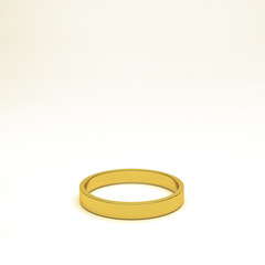 isolated gold ring