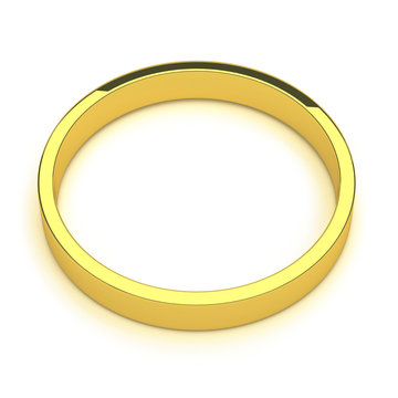 isolated gold ring
