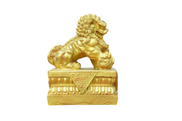 ancient gold lion