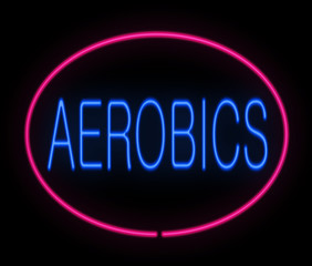 Aerobics concept.