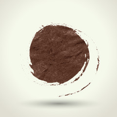 Vector: abstract grunge round background with space for your tex
