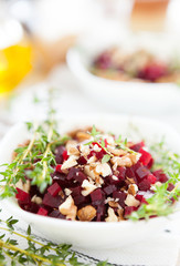 salad of roasted beets and walnuts