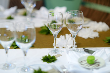 Table set for an event party