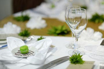 Table set for an event party