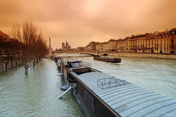 Paris, crue de la Seine