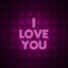 THE WORD I LOVE YOU AS BACKGROUND