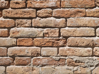 Aged brick wall detail