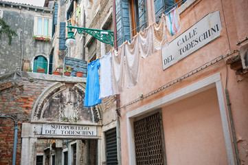 Venice, Italy: Narrow alley