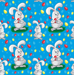 Obraz premium pattern with Easter bunny