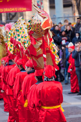 Chinese New Year parade in Milan