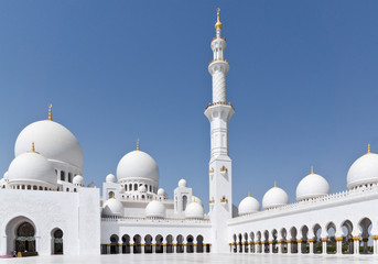 Fototapeta na wymiar Sheikh Zayed Meczet w Abu Dhabi