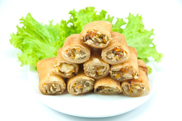Spring roll is a appertizer food and veri delicious