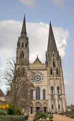 Fototapeta na wymiar Katedra w Chartres. Boże Narodzenie, Francja