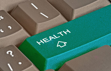 Keyboard with hot key for health