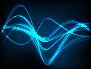 Abstract blue vector background template