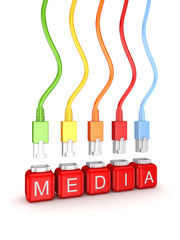 Digital media concept.