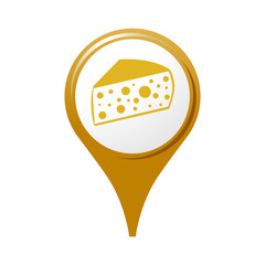 ic&ocirc;ne fromager, logo, pictogramme, rep&egrave;re carte