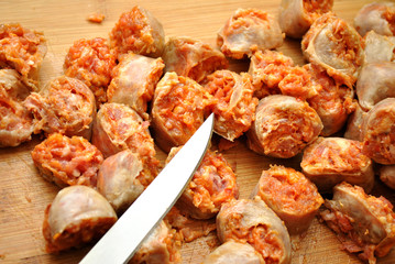 Sliced Raw Sausage