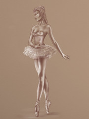 Ballerina Sketch © Paul Fleet