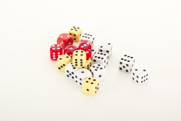 A lot of dice on the table