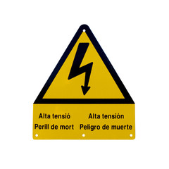 Signal of danger electrocution
