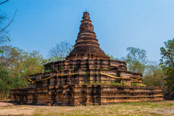 Pagoda of Ton Kok Temple, Wieng Tha Kan, CM, TH