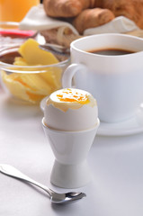 Breakfast of boiled egg