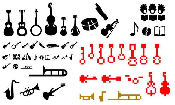 musical instruments symbols