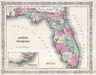 Stara mapa Florydy - 49582219