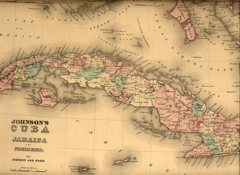Cuba old map