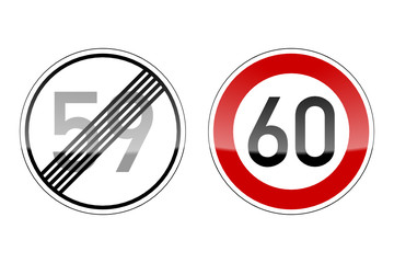 verkehrszeichen v2 geburtstag 59 60 I