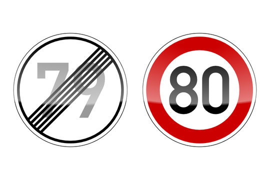 verkehrszeichen v2 geburtstag 79 80 I