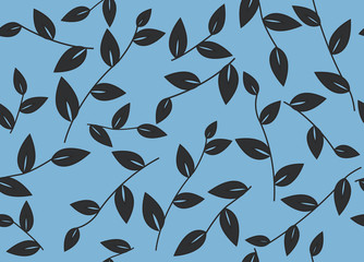 Seamless wallpaper with leaves
