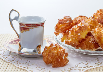 French pastries on a plate