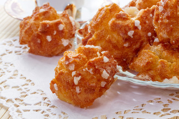 French pastries on a plate
