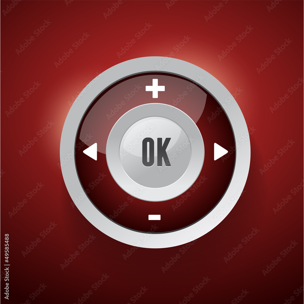 Poster control web element button red