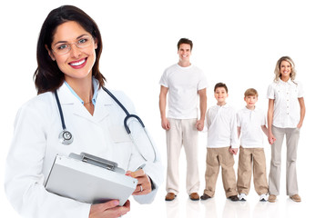 Fototapeta premium Family doctor woman. Health care.