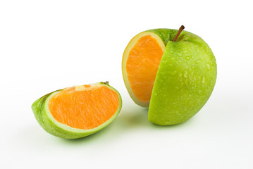 Fototapeta na wymiar Apple Orange